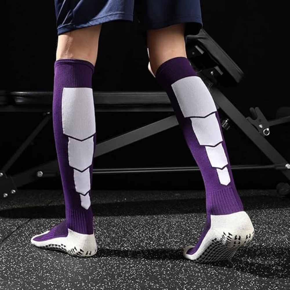 Гетри спортивні, футбольні, тренувальні, ігрові з антиковзаючим покриттям фіолетові ,розмір L Кам'янець-Подільський - фото 4