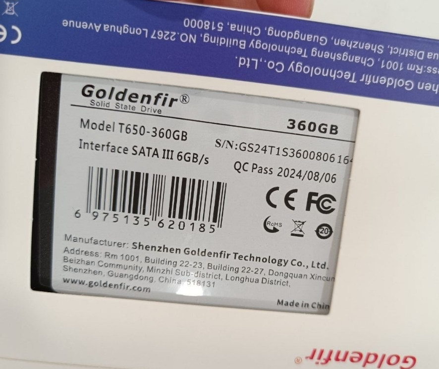 SSD накопичувач new нове 360 GB Goodram  2.5" SATA 3. Харків - фото 4