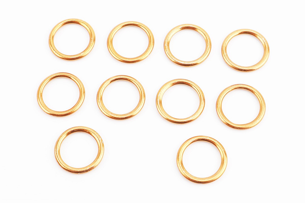 Прокладка глушника кругла (під гол. циліндра) "метал" 23x30mm, к-кт 10шт Киев - изображение 1