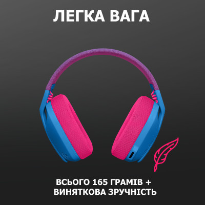 Навушники Logitech G435 Lightspeed Wireless Gaming Headset Blue (981-001062) Вінниця - фото 10