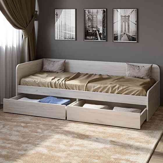 Ящики выдвижные 2 штуки Эверест для Кровати Соната-800 (к-кт) дуб крафт белый (DTM-2673) Львов