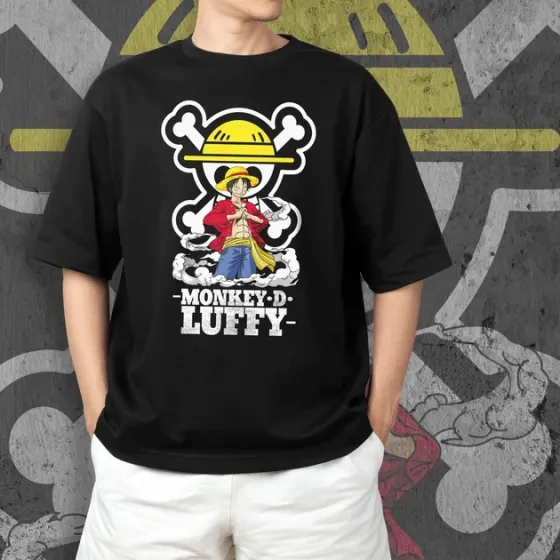 Футболка мужская с принтом Ван Пис Луффі Размер 48 Anime0173 Днепр