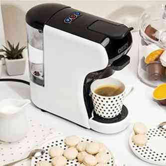 Капсульна кавомашина Camry CR 4414 3000Вт рожкова для меленої кави та 5 адаптерів для капсул White NS-68 Івано-Франківськ