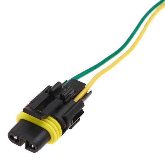 Роз'єм конектор с проводом, 2-кон., 12020599, APTIV (Delphi) Корея універс., Освітлення, Hyundai, Kia 47408 Київ