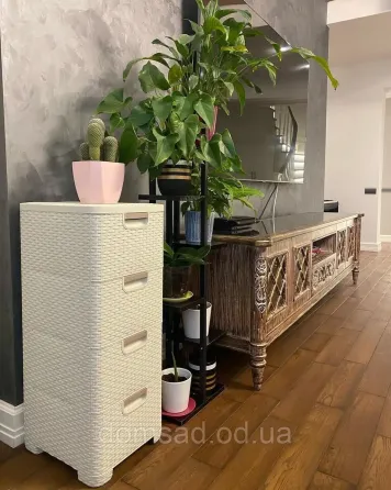 Комод пластиковий "BRILLIANT" 4 ящика 81х38х33 Efe plastics Бежевий Одеса