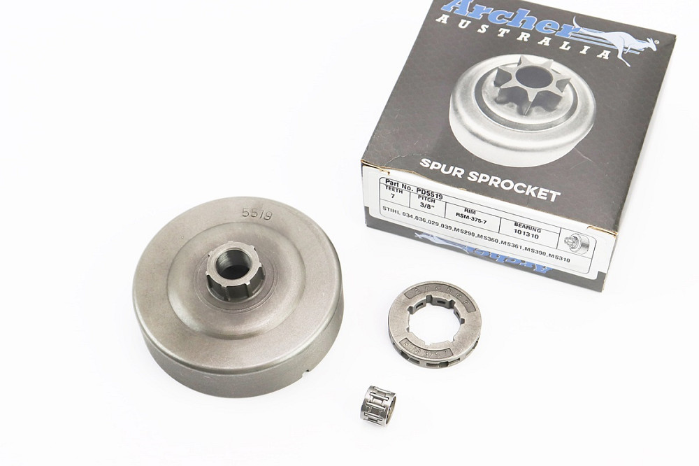 Тарілка зчеплення + зірка 3/8-7 MS-290/310/311/390/391 + підшипник Київ - фото 1