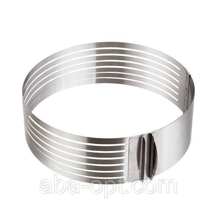 Форма - делитель для бесквита круглая раздвижная для нарезки коржей ∅ 25 -31 см ( шт ).Aba-Opt Одесса - изображение 1