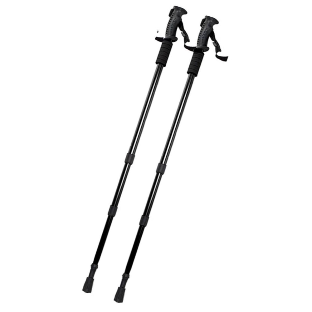 Треккинговые палки для скандинавской ходьбы 2 палки Черные Бровары - изображение 1