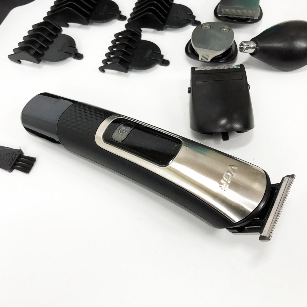 Перукарська машинка акумуляторна професійна VGR 5 в 1 V-111, Універсальні машинки для стрижки волосся SK-89 Львів - фото 11