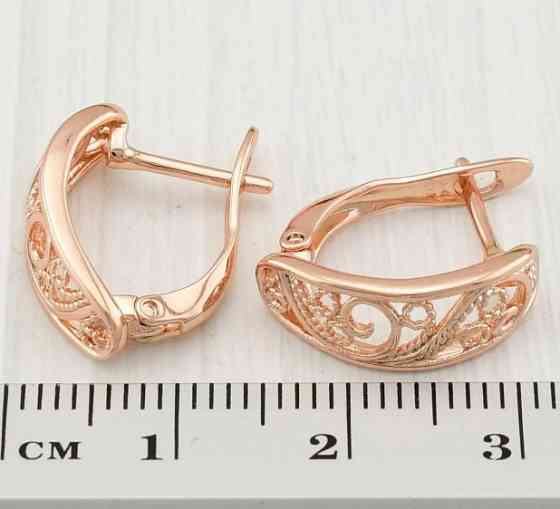 Серьги Xuping 30977, размер 16*6мм, позолота РО Киев