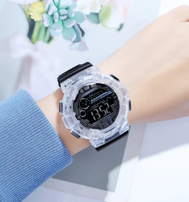 Годинник чоловічий спортивний наручний Skmei 2110 (Білий з прозорим) Вінниця - фото 6