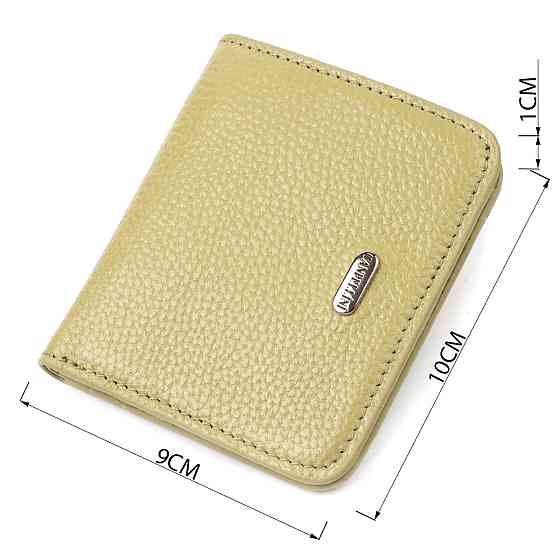 Компактний жіночий гаманець із натуральної шкіри флотар CANPELLINI 21793 Оливковий Київ