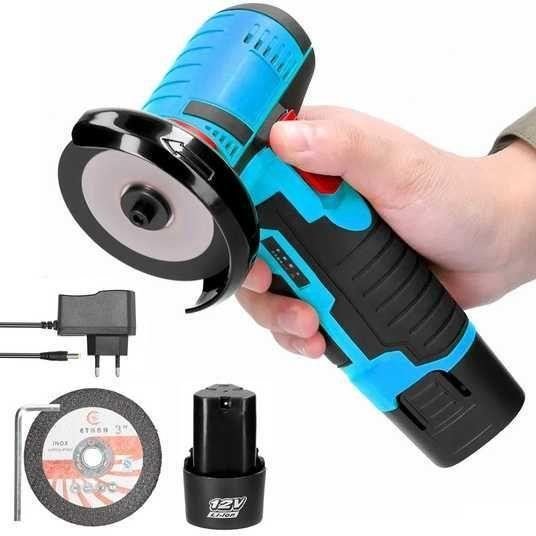 Болгарка аккумуляторная мини в кейсе 24V Krafftec (2 аккумулятора + зарядка) Харьков - изображение 1