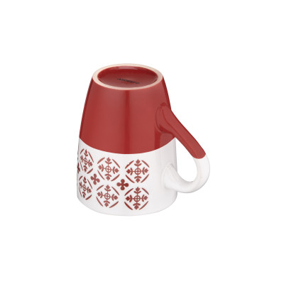 Чашка Ardesto Ornament, 320мл, кераміка, червоно-білий (AR3045R) Винница - изображение 5
