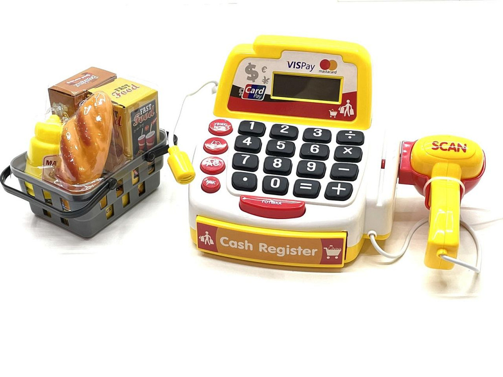 Касовий апарат Limo Toy ігровий набір 17 предметів Жовтий (M 4392 I UA) Чернігів - фото 5