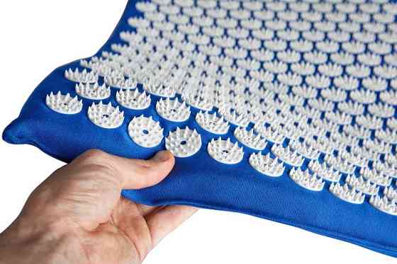 Аплікатор Кузнєцова Набір серія Eko-Max Синій (Килимок + Валик + Чохол) – Масажний комплект для релаксації Івано-Франківськ