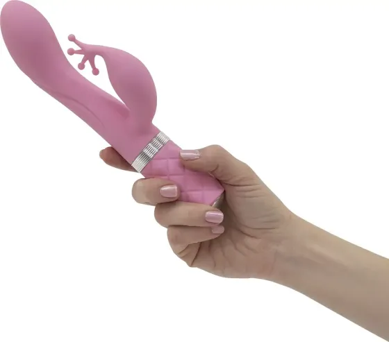 Розкішний вібратор-кролик Pillow Talk - Kinky Pink з кристалом Сваровські, потужний Львів