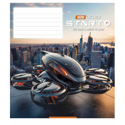 Зошит Школярик Let's start 12 аркушів клітинка (012-3411K) Вінниця - фото 5