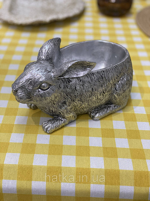 Підставка під ключі прикраси декор срібло "Зайчик" 23,7*13*11,2 см Київ - фото 4