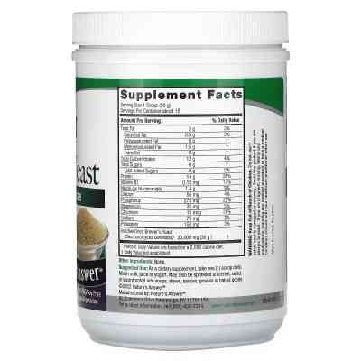 Витаминно-минеральный комплекс Nature's Answer Пивные дрожжи, Brewer's Yeast, 454 гр (NTA-16540) Винница