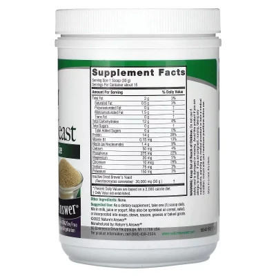 Витаминно-минеральный комплекс Nature's Answer Пивные дрожжи, Brewer's Yeast, 454 гр (NTA-16540) Винница - изображение 2