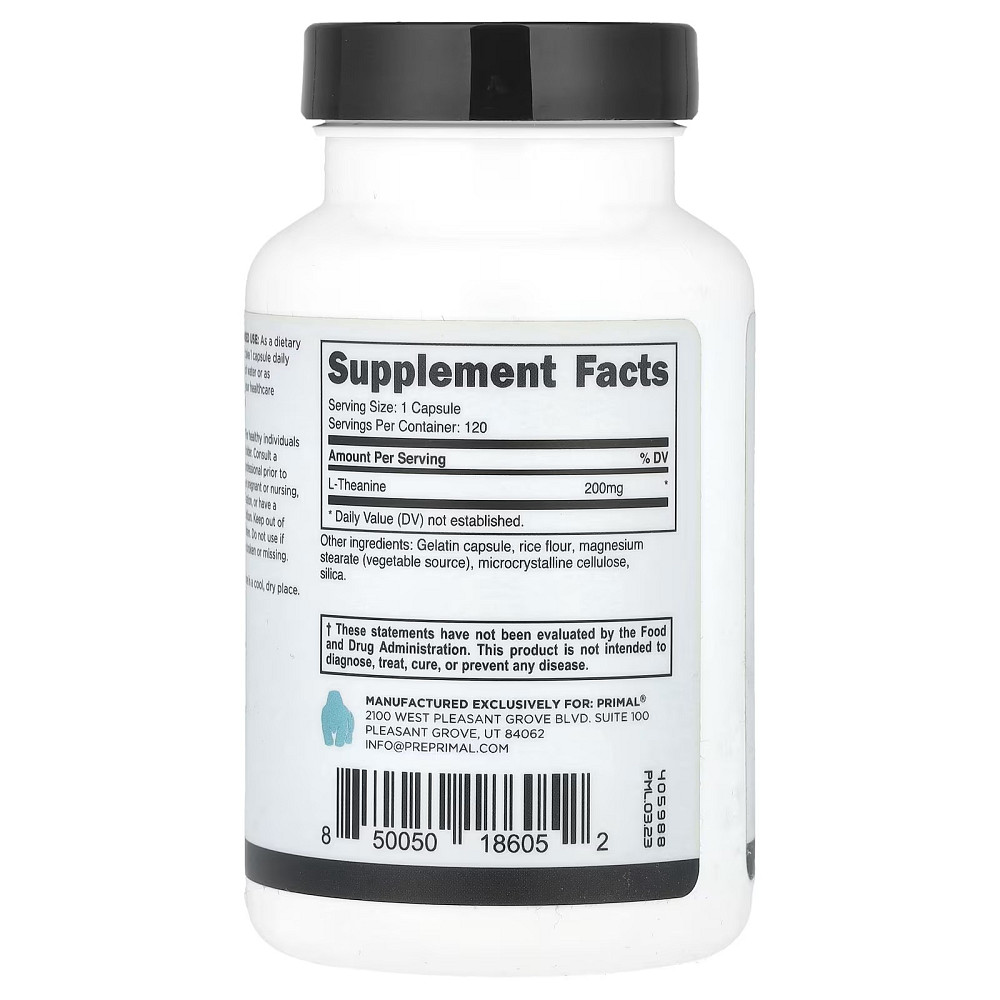 L-Theanine, 200 mg, 120 Capsules Луцьк - фото 2