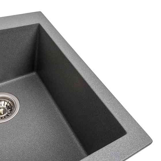 VALESO Гранітна мийка для кухні VALESO SOKIL 4150 матова Сірий мусон Коломыя