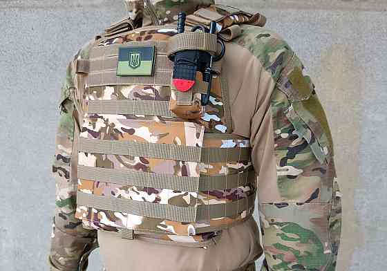 Плитоноска Pantsyr-2 (тактичний військовий жилет, бронежилет MOLLE) Multicam Arid Коломыя