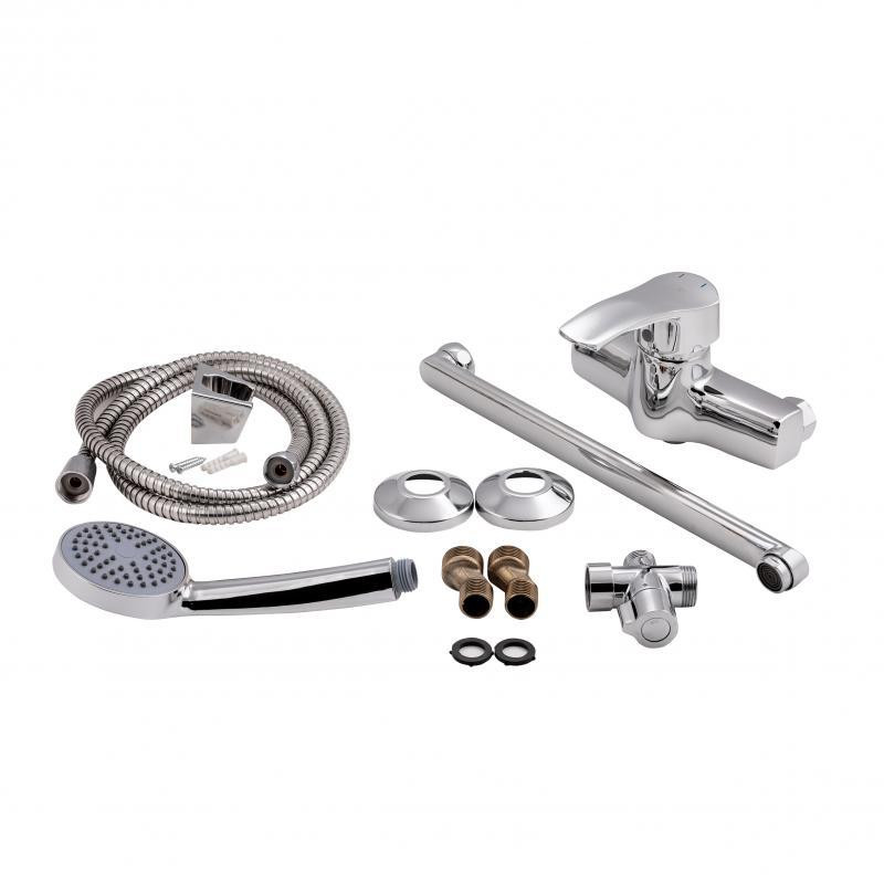 Смеситель для ванны Lidz Tani 005C2 c душевым гарнитуром LDTAN005C2CRM35102 Киев - изображение 6