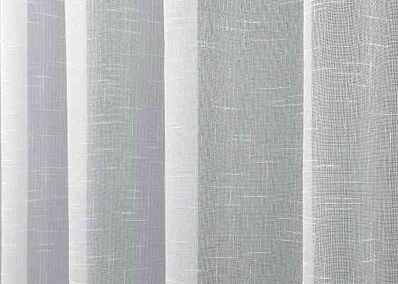 Тюль VR-Textil 115т Лен однотонный Белый 600х270 см (43-008) Киев