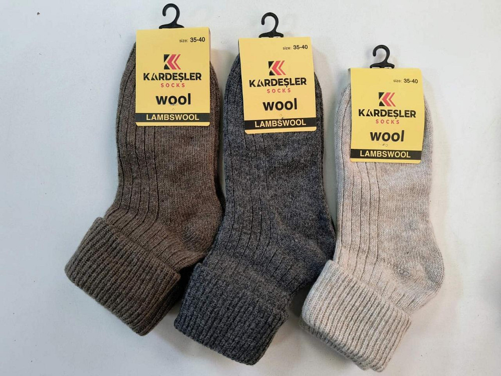 Набір теплих жіночих шкарпеток із вовною 6 шт. Kardesler 36-40 Київ - фото 9