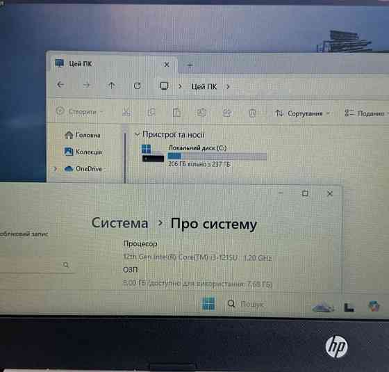 Ноутбук HP laptop 14s - DG 5036nf i3-(12Gen) 8/256Gb. SSD. Харків