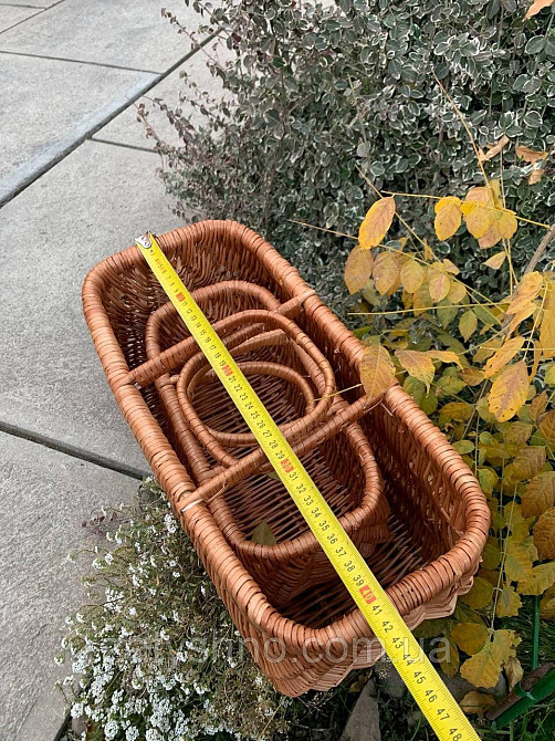 Набор корзин сумок плетеных кофейных Киев - изображение 3