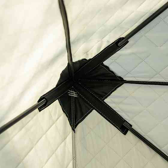 Намет зимовий утеплений "куб" 4-місний LUGI (210х210х210), Зимовий намет для рибалки туризму кемпінгу та подорожей Хакі LU-BD21 Київ