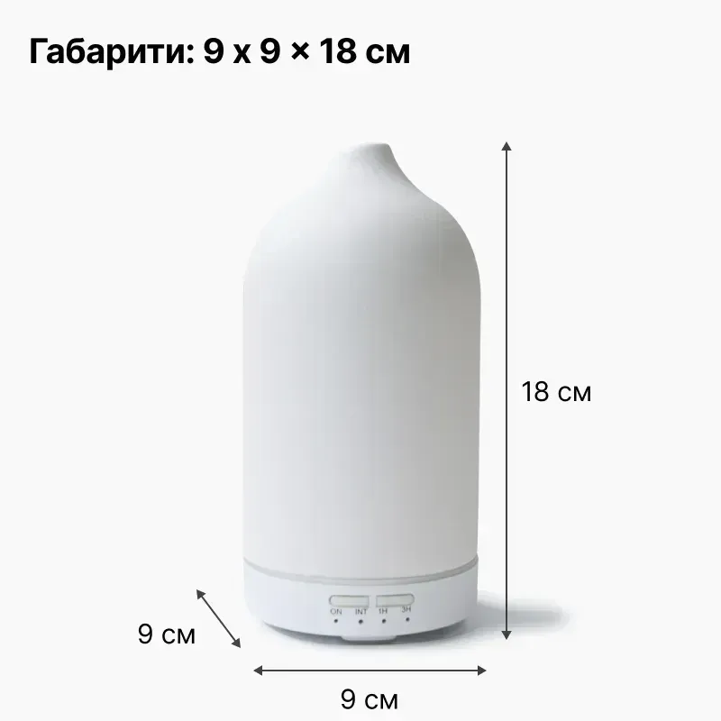 Керамический аромадиффузор для дома электрический с функцией увлажнения 3-в-1 Doctor-101 Kaolin Днепр - изображение 2