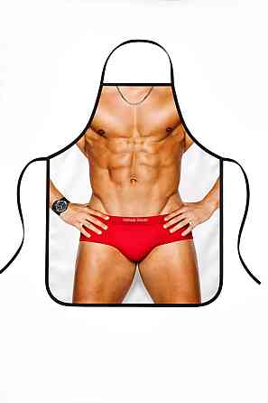 Фартух з приколом чоловік в червоних трусах 73 на 57 см різнобарвний Київ