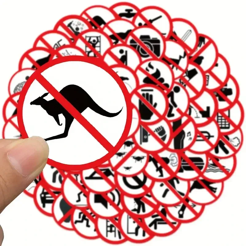 Смішні наліпки із заборонними знаками – набір 62 шт Київ - фото 4