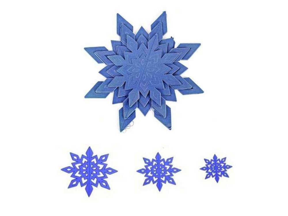 Декор-подвеска новогодняя 25см Snowflake R96067 ТМ STENSON Киев - изображение 1