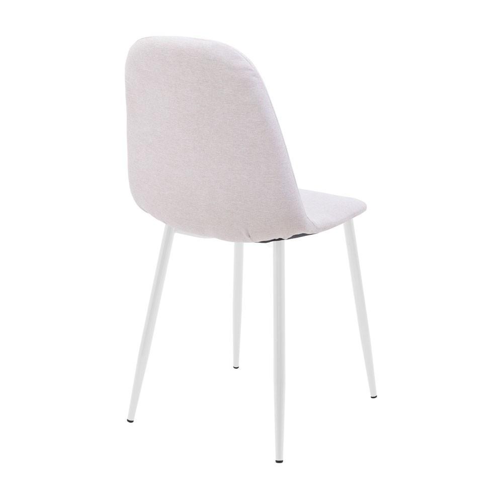 Стілець крісло м'який MacaoDesign U Magic Beige білі ніжки Білий Київ - фото 3