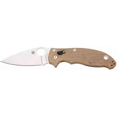 Ніж Spyderco Manix 2 CPM Cru-Wear Micarta Brown (C101MPCW2) Вінниця