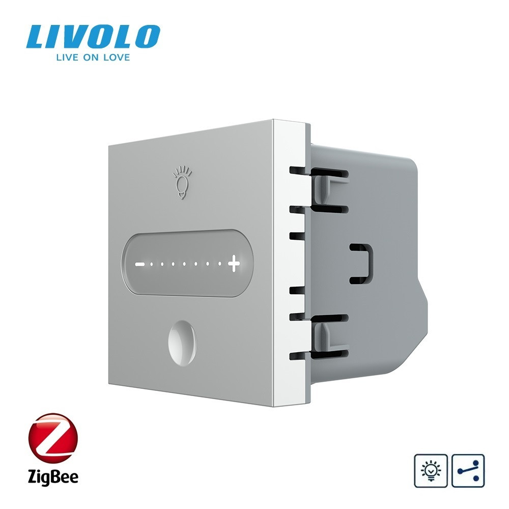 LIVOLO Розумний сенсорний димер LIVOLO, сірий, прохідний / перехресний, ZigBee, 2А 230В, без не Коломыя - изображение 1