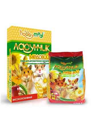 Корм Хобби Мил Лакомка Медовый для мелких и средних грызунов 600 г, O.L.KAR Винница