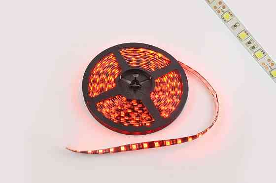 Стрічка світлодіодна SMD 5050 (червона, вологостійка, 30 кріст/1м, бухта 5м) Київ