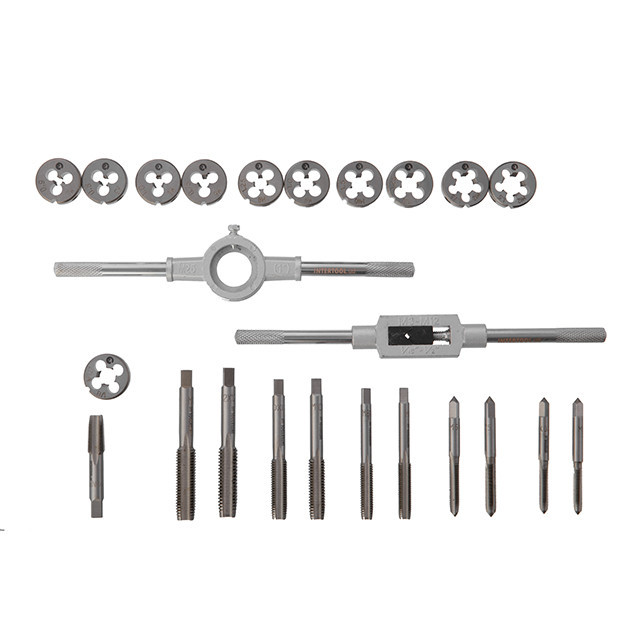 Набор плашек и метчиков, 24 ед., M5-M12 INTERTOOL SD-8026 Киев - изображение 4