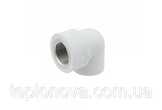 Кутник (Коліно) з різьбою PPR ø20х1/2'В (Поліпропілен) Raftec 20мм 1/2" RFU2001 Чернівці - фото 1