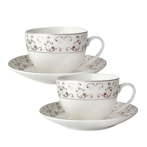 Сервіз чайний Констанція 12 предметів (ч.280мл/блюдце d15см) 1753-2 S&T Житомир - фото 3