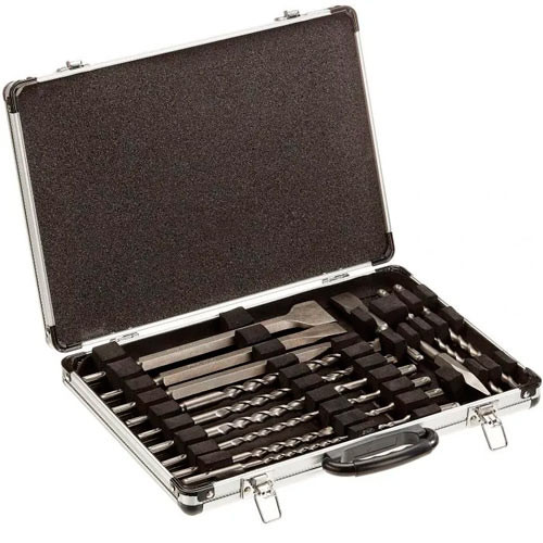 Набір свердл і зубил 17шт для перфоратора відбійного молотка SDS-Plus, кейс Вінниця - фото 5