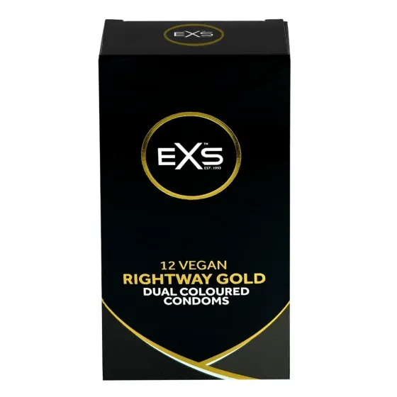 Презервативи - EXS Rightway Gold Condoms, 12 шт. Sex Aura Київ