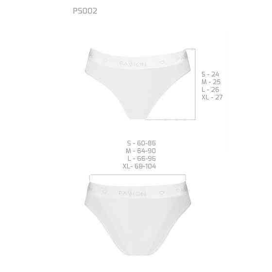 Трусики з прозорою вставкою Passion PS002 PANTIES XL, white Sex Aura Київ