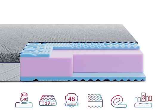 Ортопедичний матрац Noble Bellagio Bello/Белладжіо Белло (безпружинний) ТМ Нighfoam 80х200 Харків